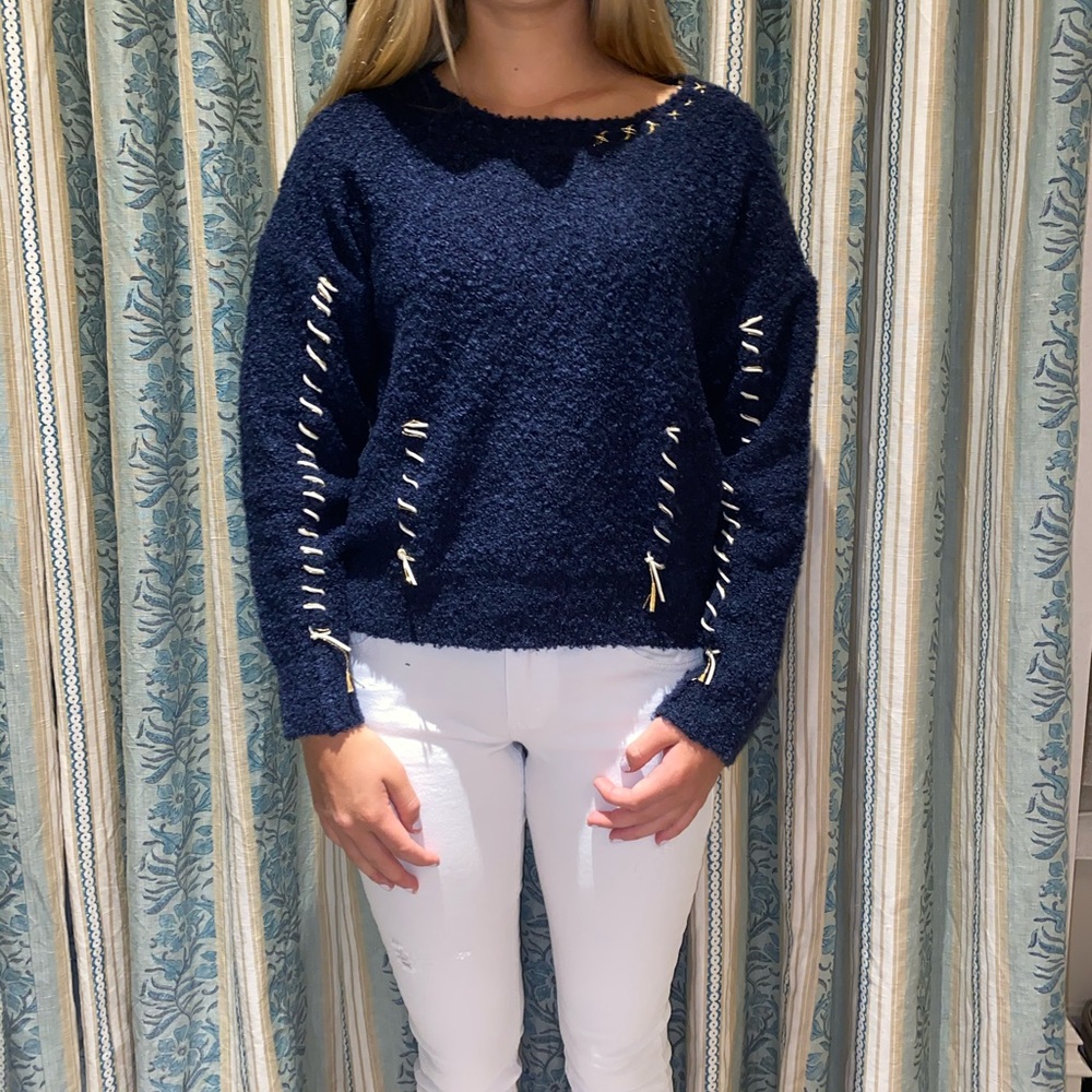 Blue Wired Sweater